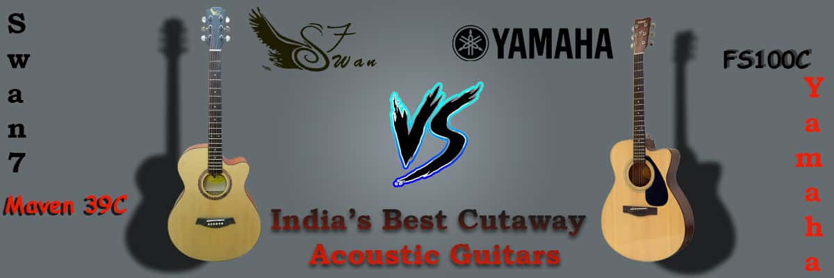 Yamaha fs100c Vs Swan7 Maven 39C Cutaway Acoustic Guitar