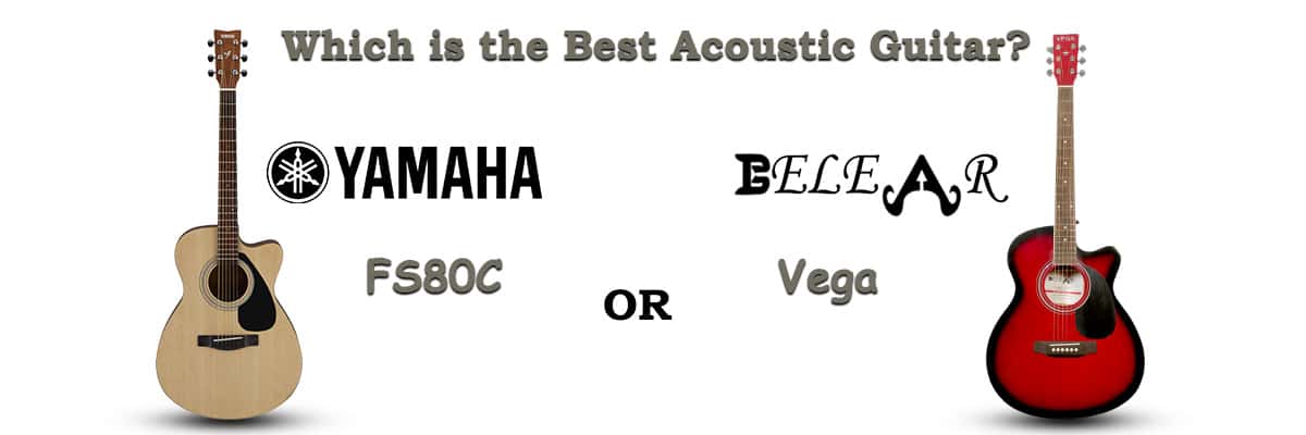 Yamaha FS80C Vs Belear Vega Series Cutaway Acoustic Guitars