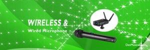 WIRELESS And WIRED MICROPHONE
