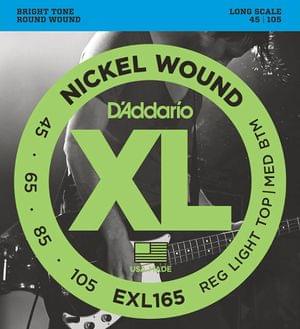 DAddario EXL165 45 To 105 Gauge Bass Guitar Strings
