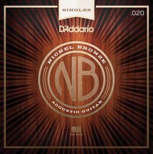 DAddario NB020 Nickel Bronze Wound Acoustic Guitar String