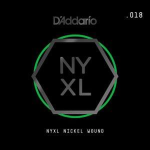 DAddario NYNW018 NYXL Nickel Wound Electric Guitar Single String