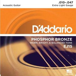 D Addario EJ15 80 20 Bronze Extra Light Acoustic Strings
