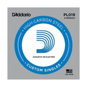D Addario PL019 Plain Steel Electric Guitar Single Strings