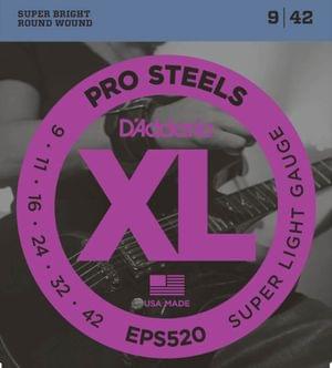D Addario EPS520 ProSteels Light Electric Guitar Strings