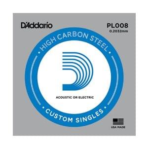 D Addario PL008 Plain Steel Guitar Single String