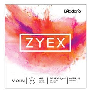 Daddario Zyex DZ310S Violin strings 4 4 Heavy Tension