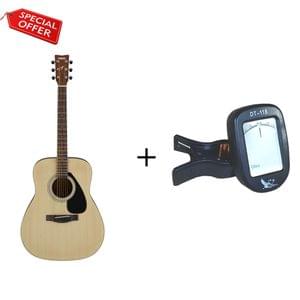 Yamaha F280 Natural Acoustic Guitar with Tuner Combo Package