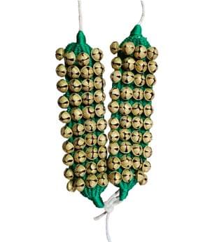 DevMusical DM80B Green Kathak 80 Bells Ghungroo Anklet Bells