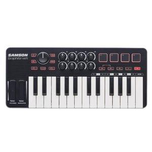 Samson M25 Graphite Mini-Keyboard - 25 Tasten MIDI-Controller, USB-betrieben, Für PC, Mac & IPad