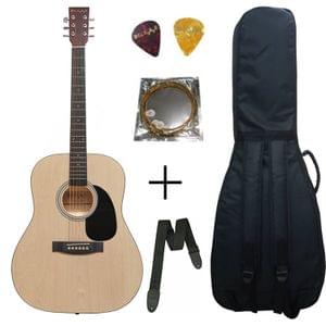 Belear K-610NAT 41 Inch Natural Dreadnought Acoustic Guitar With Bag, Strap , String and Picks