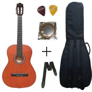 Belear M-40 39 Inch Orange Classical Guitar With Bag , String , Strap and Picks