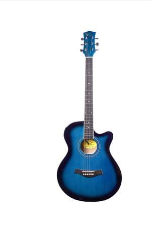 Swan7 40C Maven Series Spruce Wood Blue Glossy Acoustic Guitar