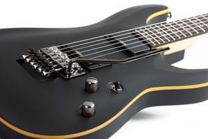 Schecter Demon-6 FR ABSN Aged Black Satin 6 String Electric Guitar ...